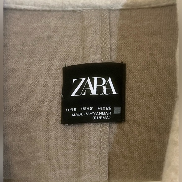 ZARA LONG PEA COAT - Picture 3 of 3